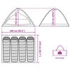 vidaXL Tente de camping &agrave; d&ocirc;me 4 personnes bleu imperm&eacute;able