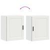vidaXL Armoires murales de cuisine 2 pcs Porto blanc bois d'ing&eacute;nierie