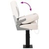 vidaXL Si&egrave;ge de bateau pliable lot de 2 dossier bas