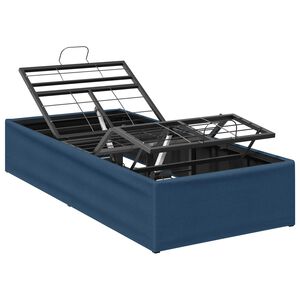 vidaXL Cadre de Lit &Eacute;lectrique R&eacute;glable Bleu 200 x 80 x 33,5 cm Acier