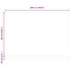 vidaXL Cadre de store manuel avec LEDs Blanc 4 x 2 m