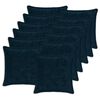 vidaXL Housse de coussin 12 pc HOUTEN Bleu marine 45 x 45 cm
