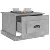 vidaXL Table basse gris béton 50x50x35 cm bois d'ingénierie