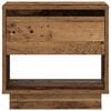 vidaXL Table de nuit avec tiroir 2 pcs Bois ancien 45 x 34 x 44 cm