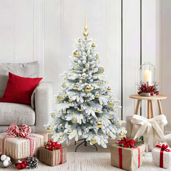 vidaXL Sapin de Noël artificiel avec 150 LED Vert 120 cm PE et PVC