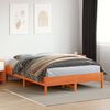 vidaXL Cadre de lit sans matelas cire marron 140x200cm bois pin massif