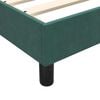 vidaXL Sommier &agrave; lattes de lit et matelas vert fonc&eacute; 100x210cm velours