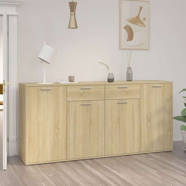 vidaXL Buffet Ch&ecirc;ne sonoma 160x36x75 cm Bois d'ing&eacute;nierie