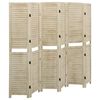 vidaXL Cloison de s&eacute;paration 6 panneaux 210x165 cm Bois de Paulownia