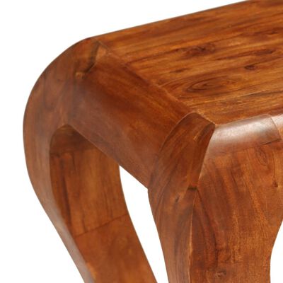 vidaXL Table console Bois d'acacia et finition en Sesham 115x40x76 cm