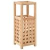 vidaXL Porte-parapluie 18 x 18 x 50 cm Bois de noyer massif