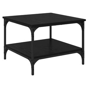 vidaXL Table basse Ch&ecirc;ne noir 55 x 55 x 40 cm Bois d'ing&eacute;nierie