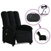 vidaXL Fauteuil de massage inclinable &eacute;lectrique Noir Tissu