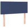 vidaXL Sommier à lattes de lit avec matelas Bleu 90x190 cm Tissu