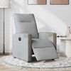 vidaXL Fauteuil inclinable électrique Gris clair Tissu