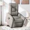 vidaXL Fauteuil inclinable de massage Taupe Tissu