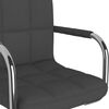 vidaXL Tabouret de bar Gris foncé Tissu