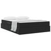 vidaXL Lit avec rangement et matelas Noir 140 x 190 cm Velours