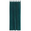 vidaXL Rideaux occultants 2 pcs Vert fonc&eacute; 140 x 225 cm Velours