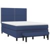vidaXL Sommier &agrave; lattes de lit avec matelas Bleu 140x190 cm Tissu