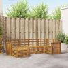 vidaXL Ensembles de canap&eacute;s 6 pcs Naturel Bois d'Acacia Massif