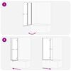 vidaXL Enceinte de Douche Dor&eacute; 95 x 140 cm Verre ESG et aluminium