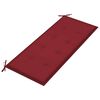vidaXL Banc de jardin empilable et coussin 128,5cm Bois de teck massif