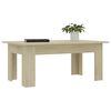 vidaXL Table basse Ch&ecirc;ne sonoma 100x60x42 cm Bois d&rsquo;ing&eacute;nierie