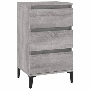 vidaXL Table de chevet sonoma gris 40x35x70 cm bois d'ing&eacute;nierie