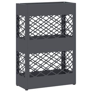 vidaXL Stand de Parapluie de Pluie Anthracite 28 x 12 x 41 cm Acier