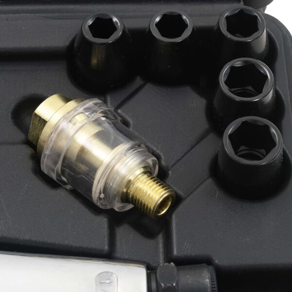 vidaXL Jeu d'outils pneumatiques 1/2" 16 pcs