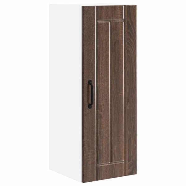 vidaXL Armoire de cuisine Ch&ecirc;ne brun 30 x 31 x 80 cm Bois d'ing&eacute;nierie