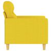 vidaXL Fauteuil Jaune clair 60 cm Tissu