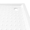 vidaXL Receveur de douche avec picots Blanc 80x80x4 cm ABS