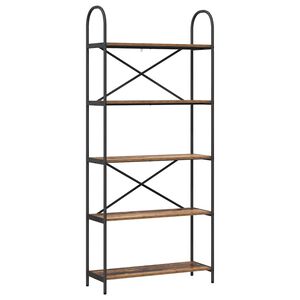 vidaXL &Eacute;tag&egrave;re 5 niveaux 80 x 30 x 183 cm Bois d'ing&eacute;nierie