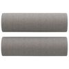 vidaXL Canap&eacute; 2 places et oreillers et coussins Gris clair 140cm Tissu