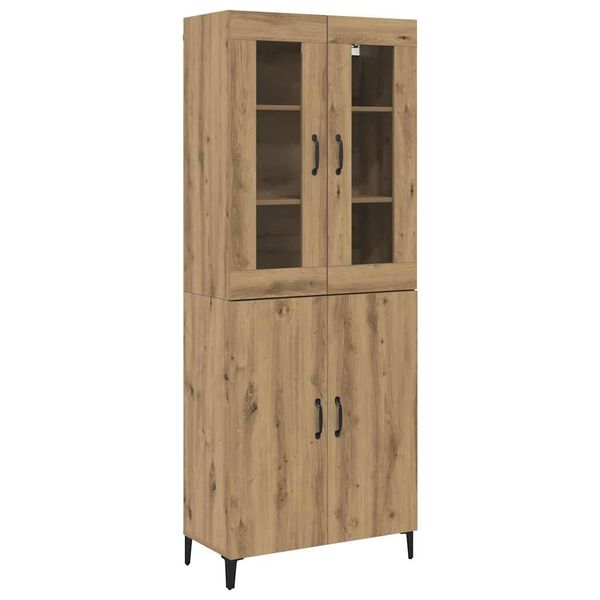 vidaXL Haut Armoire 2 pcs Ch&ecirc;ne artisanal Bois d'ing&eacute;nierie