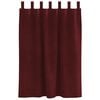 vidaXL Rideaux occultants 2 pcs Bordeaux 140 x 140 cm Velours