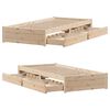 vidaXL Cadre de lit sans matelas 75x190 cm bois de pin massif