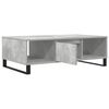 vidaXL Table basse gris béton 104x60x35 cm bois d'ingénierie