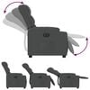 vidaXL Fauteuil inclinable &eacute;lectrique Gris fonc&eacute; Tissu
