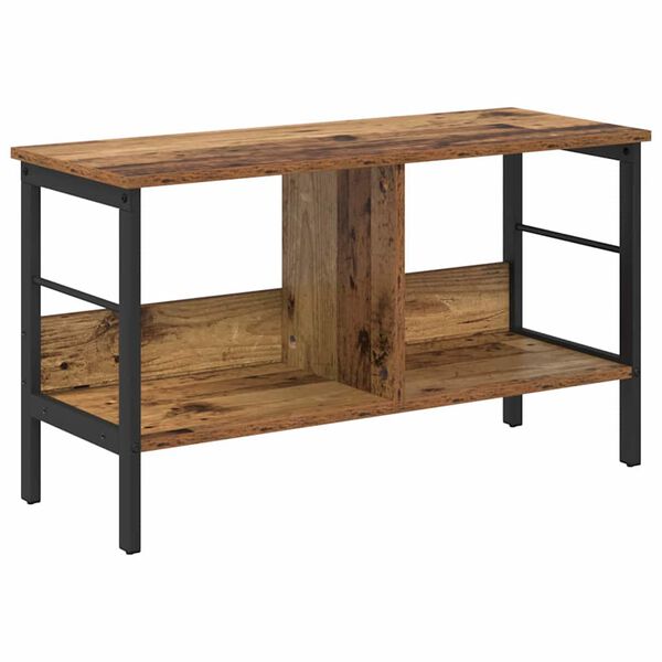 vidaXL &Eacute;tag&egrave;re Bois Ancien 82 x 32 x 47 cm Bois d'ing&eacute;nierie