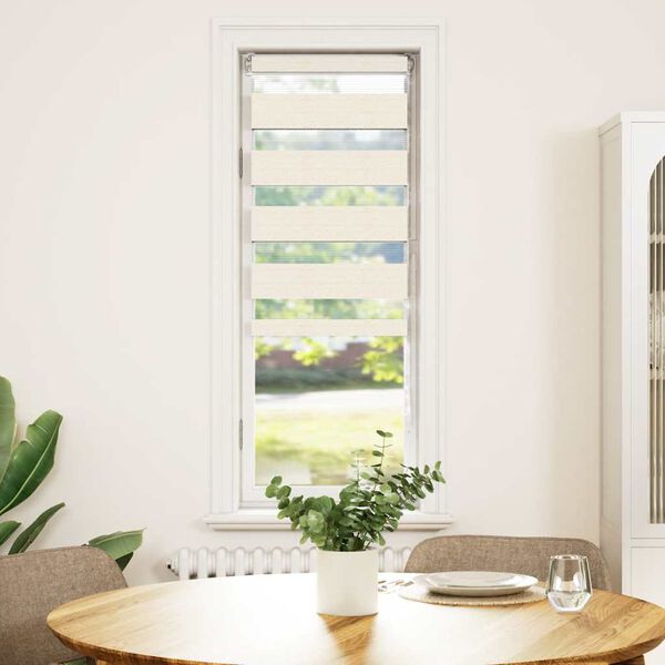 vidaXL Store z&egrave;bre beige marbr&eacute; largeur du tissu 35,9 cm polyester