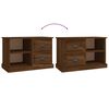 vidaXL Meuble TV ch&ecirc;ne marron 73x35,5x47,5 cm bois d'ing&eacute;nierie