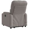 vidaXL Fauteuil inclinable de massage Taupe Tissu