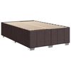 vidaXL Sommier &agrave; lattes de lit avec matelas Marron fonc&eacute; 120x200 cm