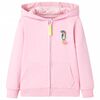 vidaXL Sweatshirt &agrave; capuche avec fermeture &eacute;clair pour enfants rose 92