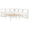 vidaXL Lit biblioth&egrave;que sans matelas blanc 150x200 cm bois pin massif