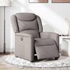 vidaXL Fauteuil inclinable &eacute;lectrique Taupe Tissu