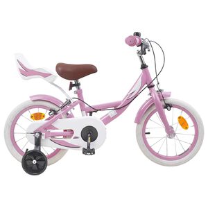 vidaXL V&eacute;lo pour Enfants 16 Pouces pour 4-6 ans Rose clair